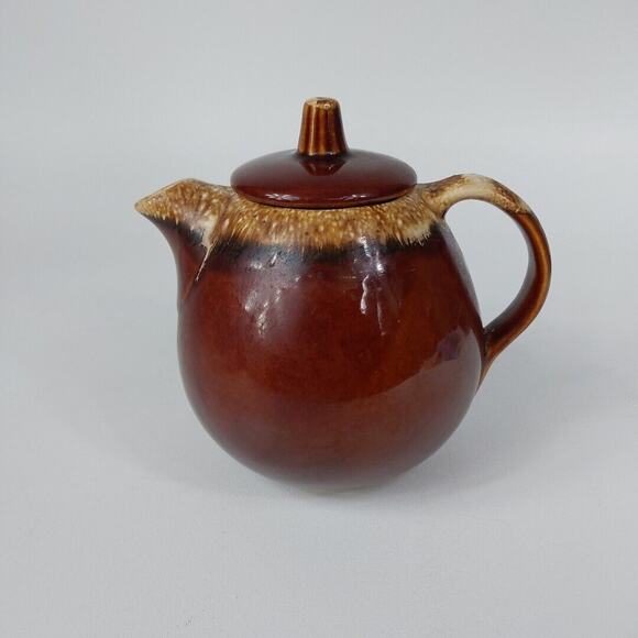 Vintage Hull USA Brown Drip Glaze Teapot~1970's Pottery~Ovenproof‎ - Picture 2 of 4